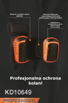 KD10649, Ochranné gelové chrániče kolen