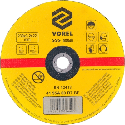 Vorel 08640 Řezný kotouč na kov 230 × 3,2 × 22 mm