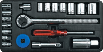 Toya 58210 Sada nástrčných klíčů 3/8", 4–17 mm, 20 ks