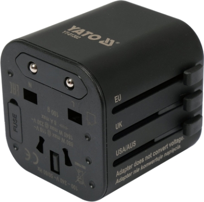 Yato YT-81302 Univerzální cestovní adaptér pro více než 150 zemí