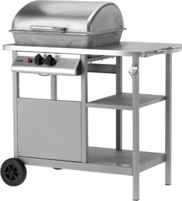 Lund 99658 Plynový gril Baven, 2 hořáky 5,5 kW, nerezová ocel