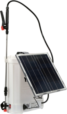 Yato YT-86220 Aku zádový postřikovač 16 l, 12 V / 8 Ah, se solárním panelem
