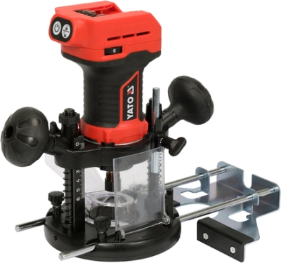 Yato YT-82194 Aku horní frézka 18 V, 3v1, bezkartáčový motor, 8 000–26 000 ot./min, 6/8 mm