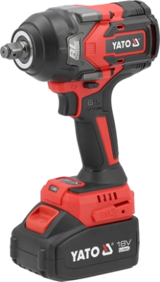 Yato YT-828071 Aku bezkartáčový rázový utahovák 18 V, 1200 Nm, 1/2", 4 Ah