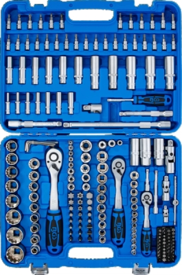 BGS 2247, Gola sada Gear Lock | 6,3 mm (1/4") / 10 mm (3/8") / 12,5 mm (1/2") | 192dílná