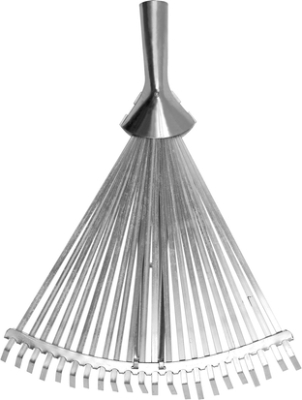 Flo 99391 Kovové ventilátorové hrábě 425 mm, 22 zubů