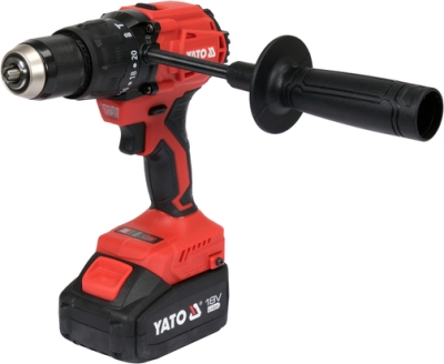 Yato YT-8277915 Aku bezkartáčová příklepová vrtačka 18 V, 120 Nm, 2× 4 Ah + nabíječka