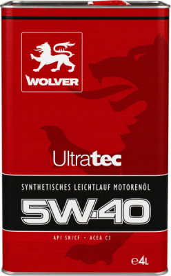 Wolver 11885 Ultratec 5W-40 4L