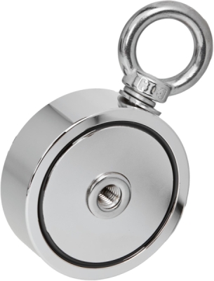 Kraft&Dele KD10418 | neodymový magnet s rukojetí, nosnost 180 kg, karabina pro rychlé spojení a oddělení, vhodný pro motory a generátory---