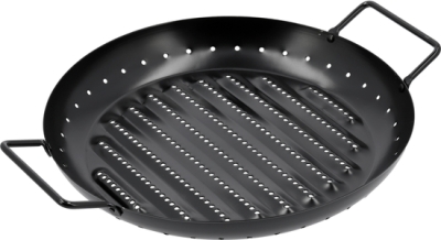 Lund 99850 Grilovací pánev 30 cm, uhlíková ocel, nepřilnavý povrch