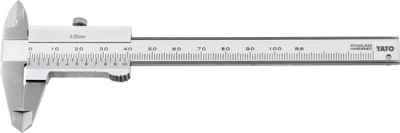 Yato YT-71993 Posuvné měřítko 100 mm, přesnost 0,05 mm, nerezové