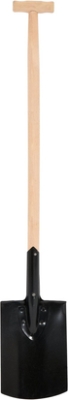 Flo 35800 Rýč nýtovaný, s dřevěnou násadou a T-rukojetí, délka 117 cm