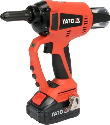 Yato YT-82955 Akumulátorová nýtovačka 18 V, 20 000 N, nýty 2,4–5 mm, s baterií a nabíječkou
