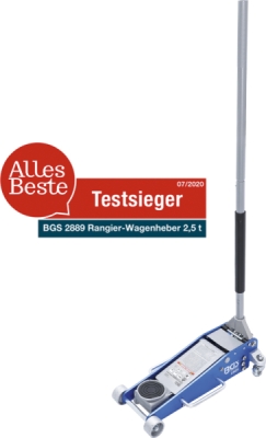 BGS BGS2889, Nízkoprofilový zvedák | nosnost 2,5 t; výška 100–460 mm; délka 640 mm; šířka 285 mm; hmotnost 28000 g