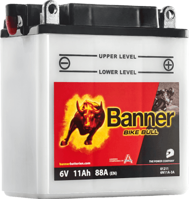 Banner Bike Bull 6V 11Ah 88A 012 11/ 6N11A-3A