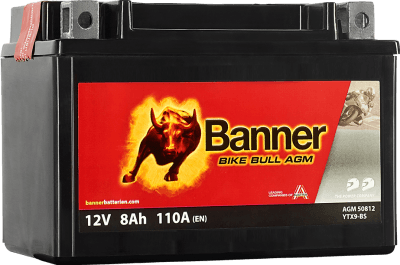 Banner Bike Bull AGM 12V 8Ah 110A 508 12 / YTX9-BS