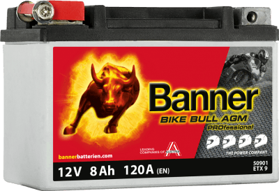 Banner Bike Bull AGM Professional 12V 8Ah 120A 509 01 / ETX9