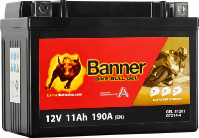 Banner Bike Bull Gel 12V 11Ah 190A 512 01 / GTZ14-4