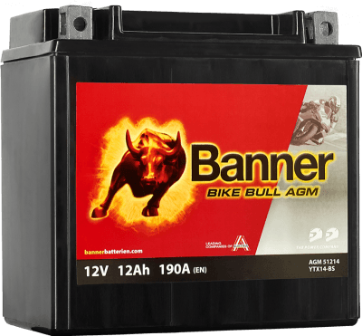 Banner Bike Bull AGM 12V 12Ah 190A 512 14 / YTX14-BS