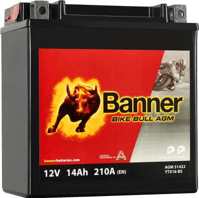 Banner Bike Bull AGM 12V 14Ah 210A 514 22 / YTX16-BS