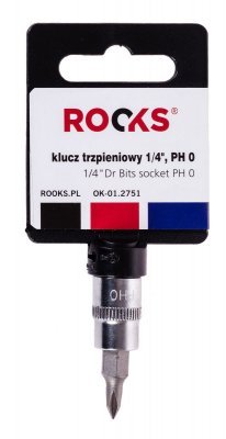 Rooks Nástrčná hlavice, křížový PH0 OK-01.2751
