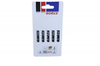 Rooks Ostří do přímočaré pily HCS, TYP T, dřevo 6 TPI x 100mm 5Ks OK-03.4504