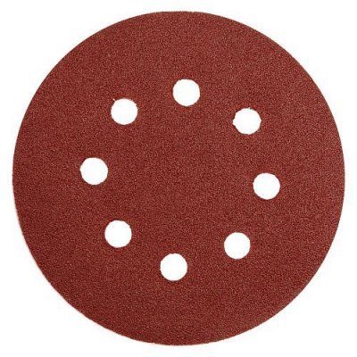 Yato Brusný papír 125 mm P120 s otvory 5 ks suchý zip YT83455