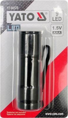 Yato Svítilna kapesní 9 LED (ALU) YT-08570