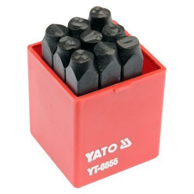 Yato Razidla číselná 8 mm 9 ks 0-9 YT-6855