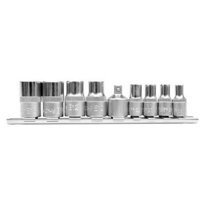 Yato Sada nástavců 1/4", 3/8" TORX 9 ks E5-E16 YT-0520