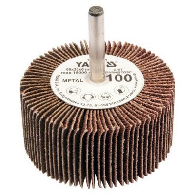 Yato Kotouč lamelový radiální 60x30 P-40 s hřídelí 6 mm YT-83361