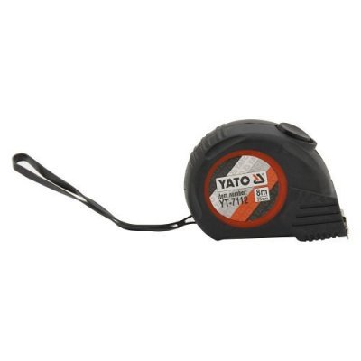 Yato Metr svinovací 8 m x 25 mm autostop YT-7112