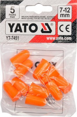 Yato Chrániče sluchu 33db (5 párů) YT-7451