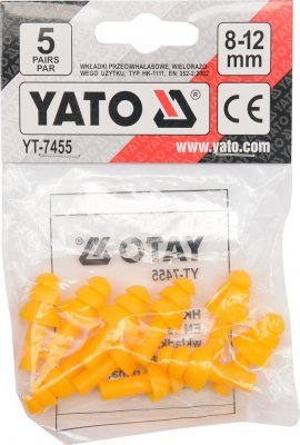 Yato Chrániče sluchu 22db (5 párů) YT-7455