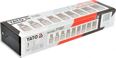 Yato Sada nástrčných klíčů 1/2" TORX 9 ks E10-E24 YT-0521