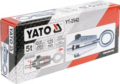 Yato Svěrka karosářská samosvorná k tahání 5t 125mm YT-2542