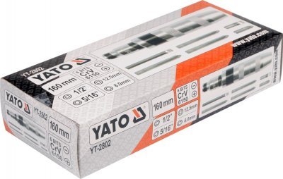 Yato Šroubovák úderový kovový s příslušenstvím 7 ks box YT-2802