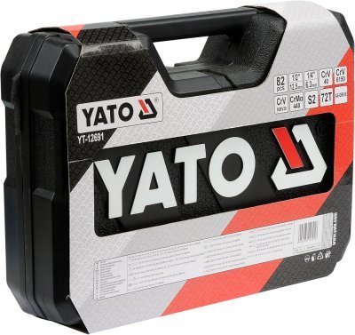 Yato Gola sada 1/2", 1/4" + příslušenství 82 ks YT-12691