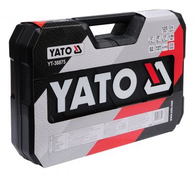 Yato Gola sada 1/2", 3/8", 1/4" + příslušenství 126 ks YT-38875