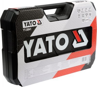 Yato Gola sada 1/2", 3/8", 1/4" + příslušenství 216 ks YT-38841