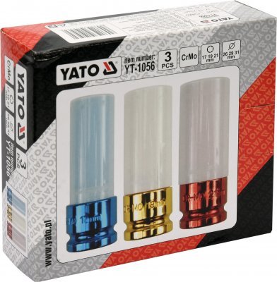Yato Sada klíčů nástrčných 1/2" na alu ráfky 3Ks YT-1056