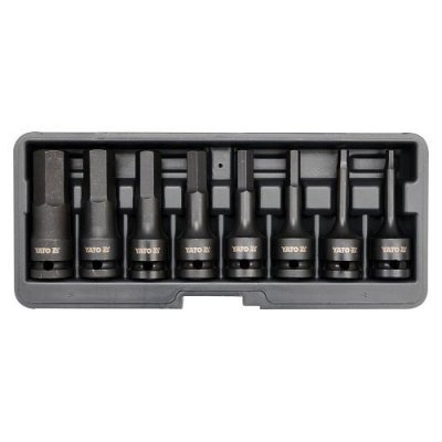Yato Sada nástavců 1/2" rázové 8 ks H6-H19 imbus CrMo YT-1066