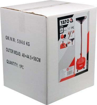 Yato Miska na odčerpání oleje 20l 420 mm nastavitelná výška 75-155 cm YT-0718