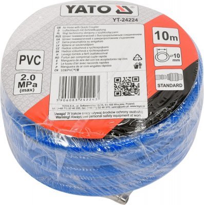 Yato Hadice vzduchová PVC 10mm, 10m YT-24224