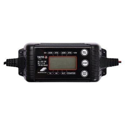 Yato Nabíječka 4A 6/12V PB/GEL LCD display YT-83033