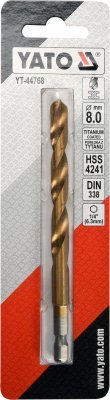 Yato Vrták na kov TITAN 1/4" 8mm YT-44768