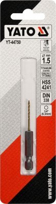 Yato Vrták na kov TITAN 1/4" 1,5mm YT-44750