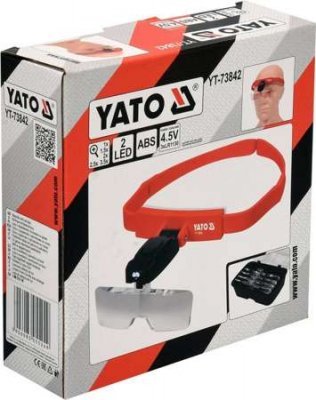 Yato Náhlavní lupa s osvětlením X1, X1,5, X2 YT-73842