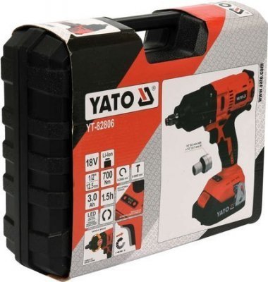 Yato Rázový utahovák AKU 1/2' 18V 700Nm YT-82806