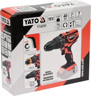 Yato Příklepová vrtačka 18V - bez baterie YT-82787